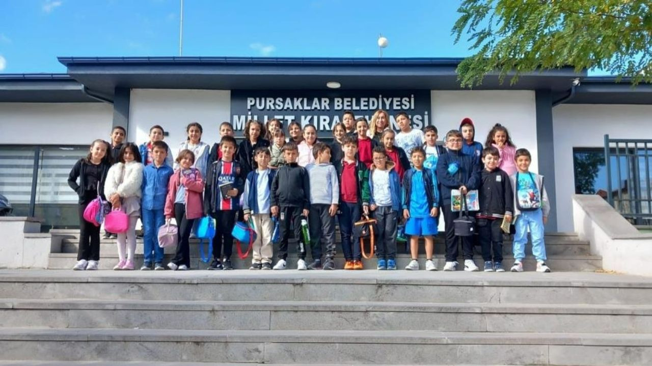 Pursaklar’da öğrenciler kitap okuma etkinliğinde buluştu