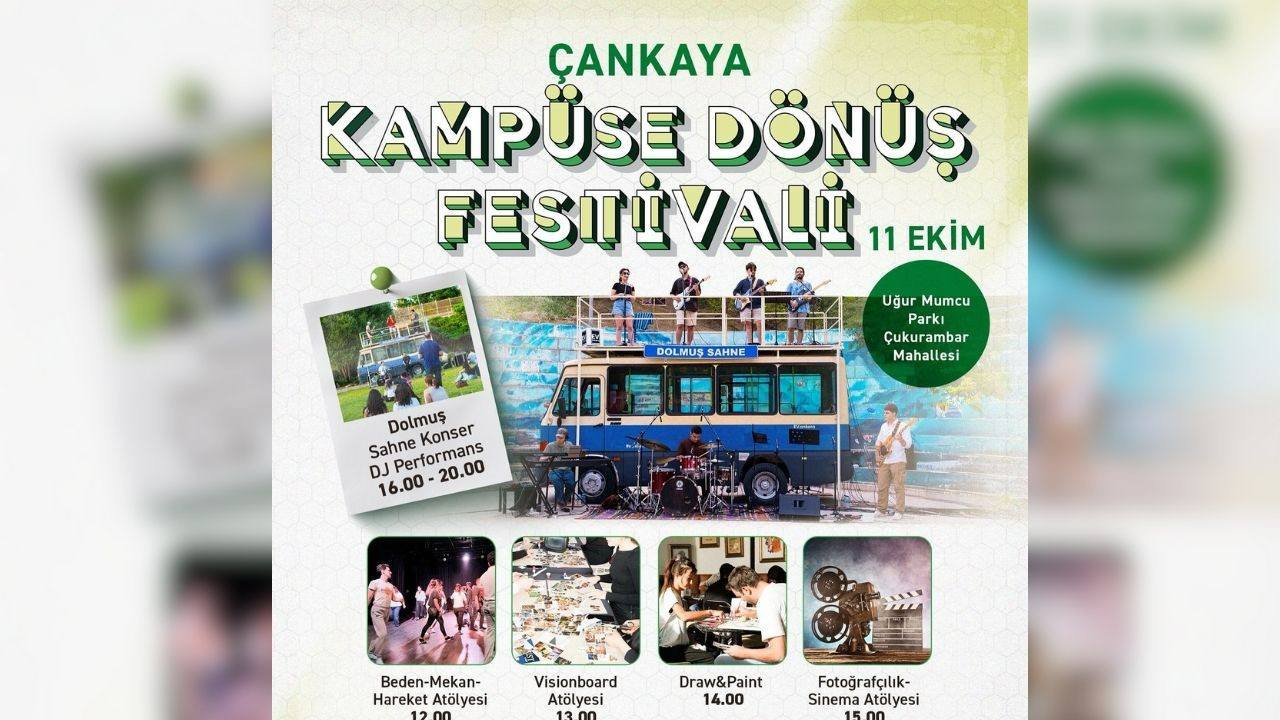Çankaya Belediyesinden gençlere enerjik başlangıç: Kampüse Dönüş Festivali