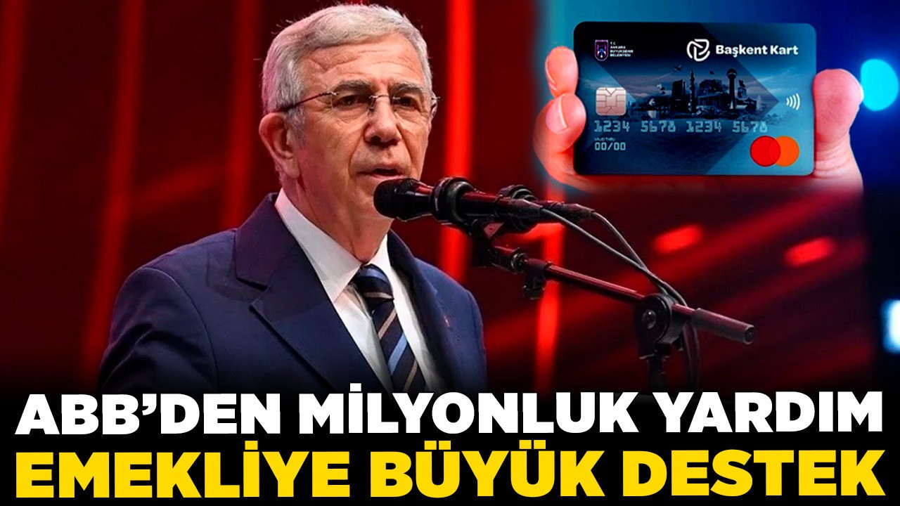 Emekliye büyük destek! ABB'den milyonluk yardım!