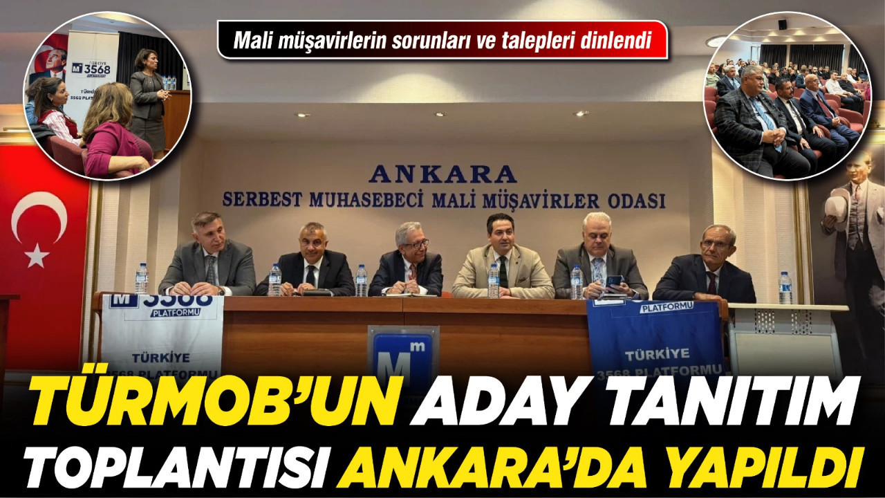 TÜRMOB’un aday tanıtım toplantısı Ankara’da yapıldı!