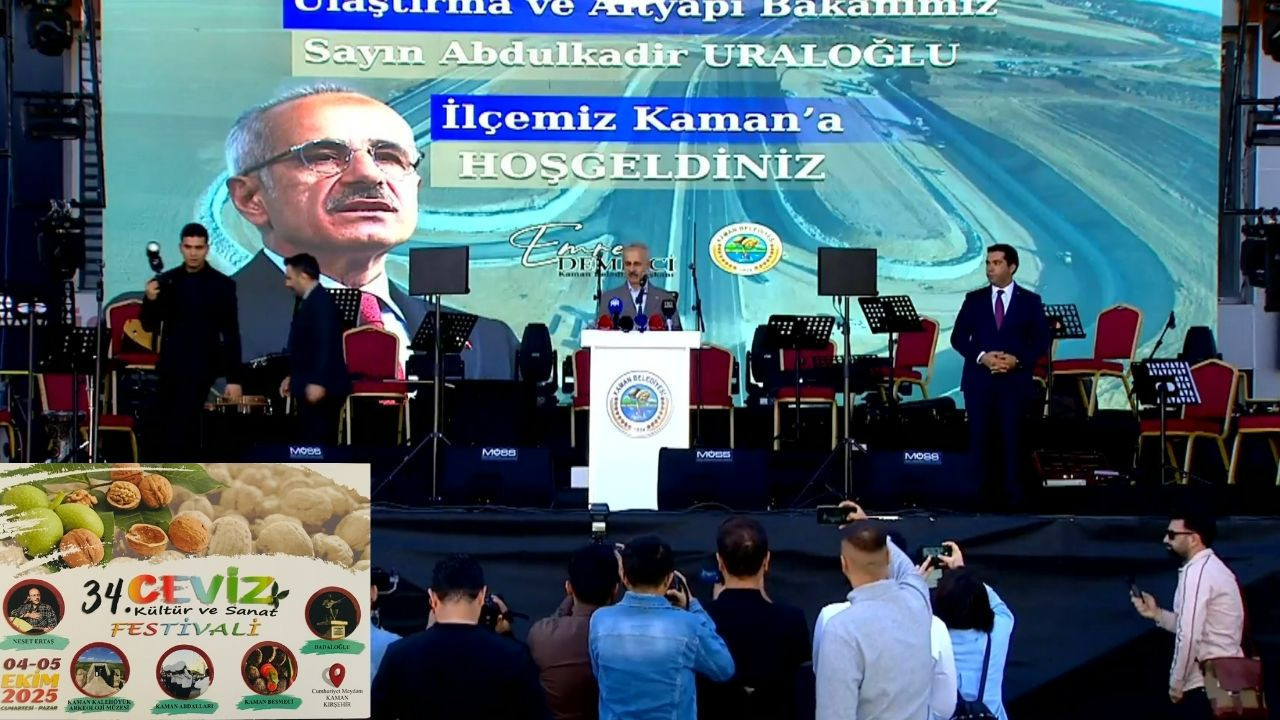 34. Kaman Ceviz Kültür ve Sanat Festivali coşkuyla başladı