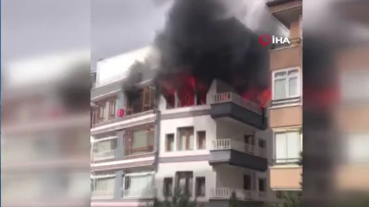 Keçiören’de yangın paniği! İtfaiye hızla müdahale etti