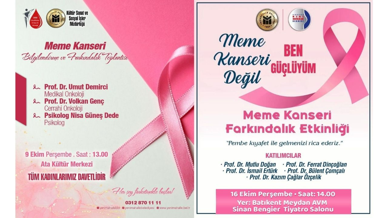 Yenimahalle'de uzmanlar kadınlarla buluşuyor: Meme kanseri konuşulacak