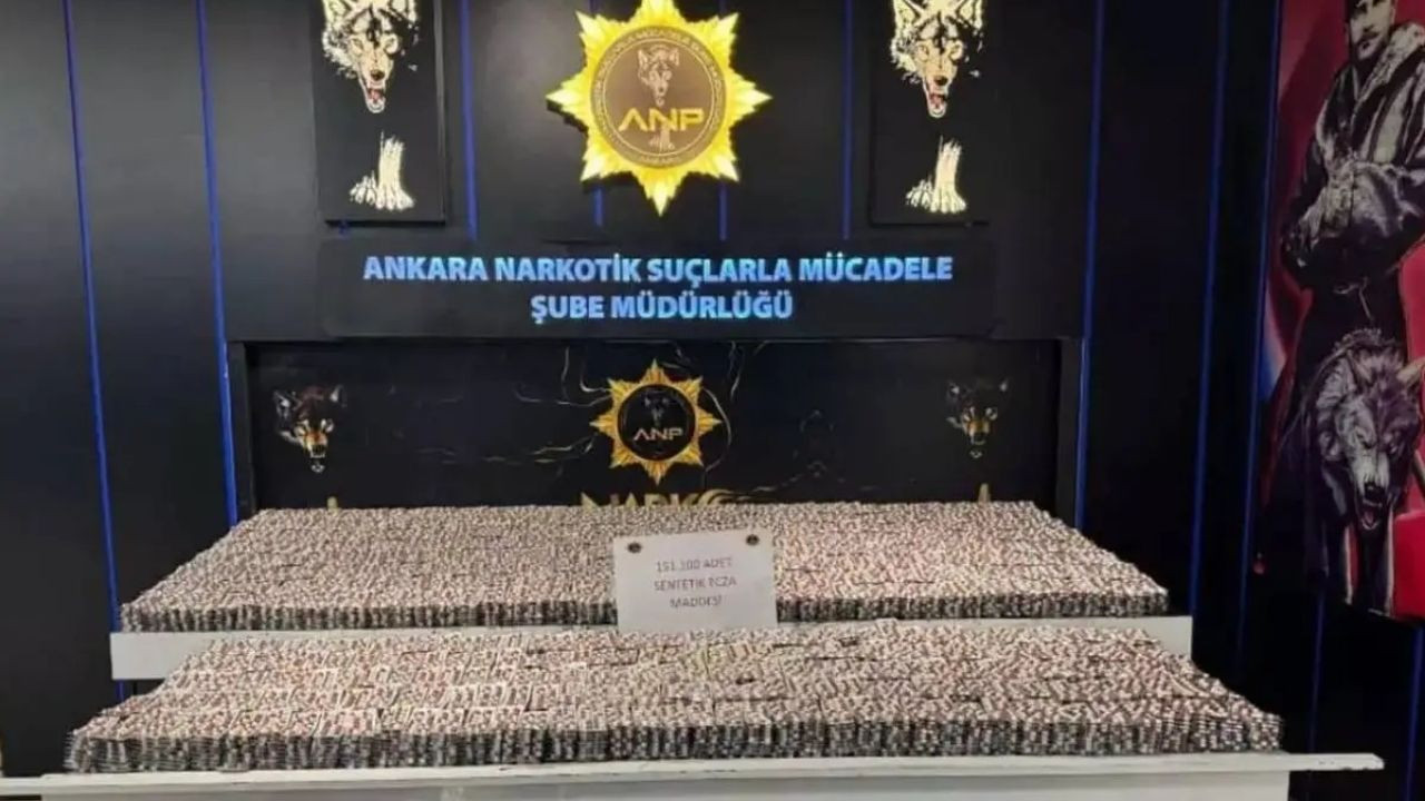 Ankara’da sentetik ecza operasyonu! Depoda 28 bin 881 hap bulundu