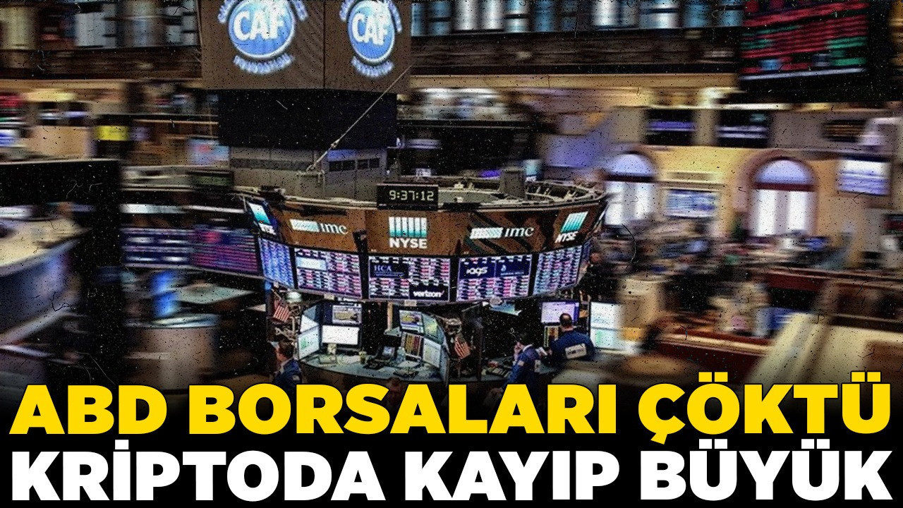 ABD borsaları çöktü: Kriptoda kayıp büyük