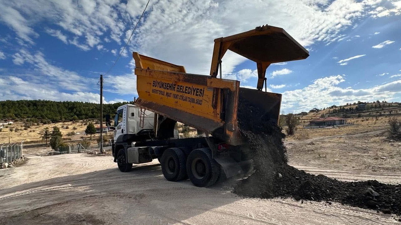 Çamlıdere'de imar yolu çalışmaları başladı!