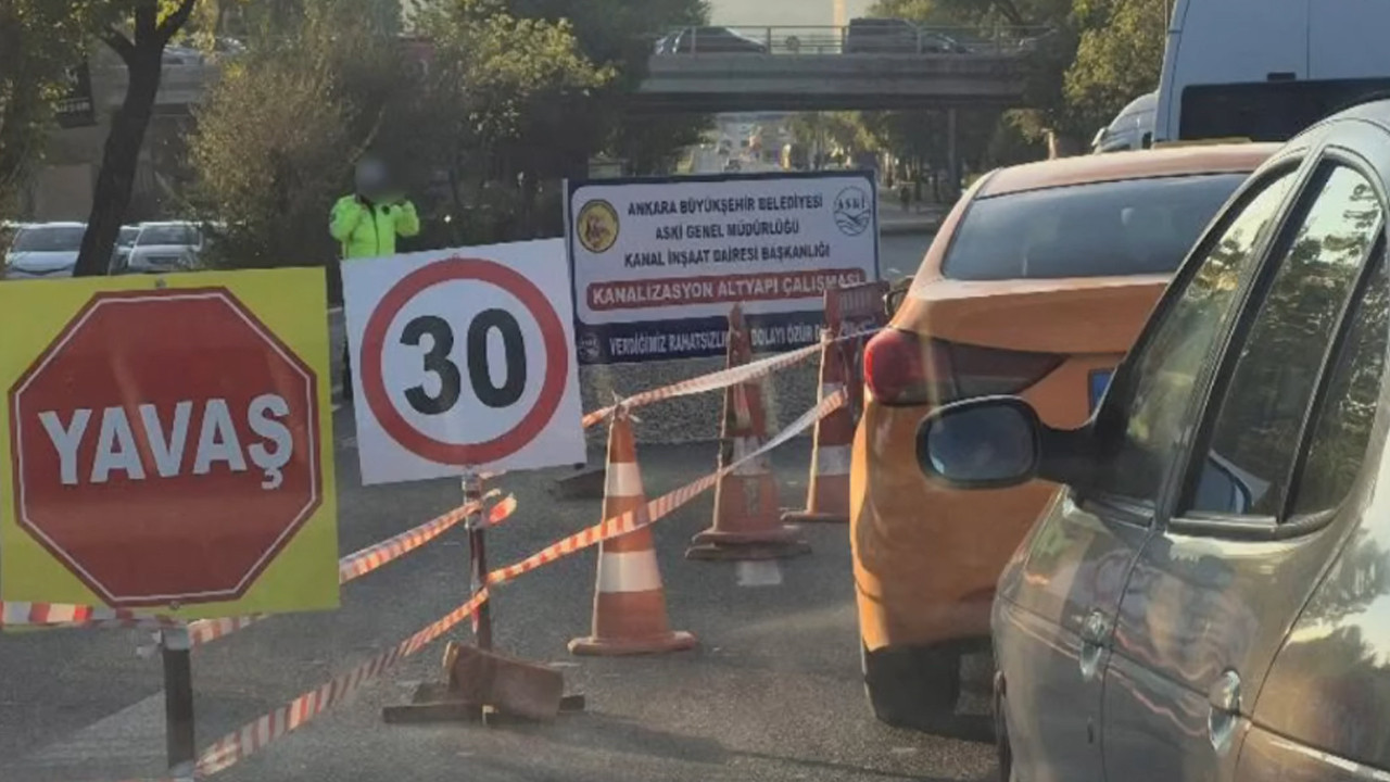 ASKİ’den uyarı: Ankara'nın göbeğinde 20 gün boyunca o yol kapalı olacak