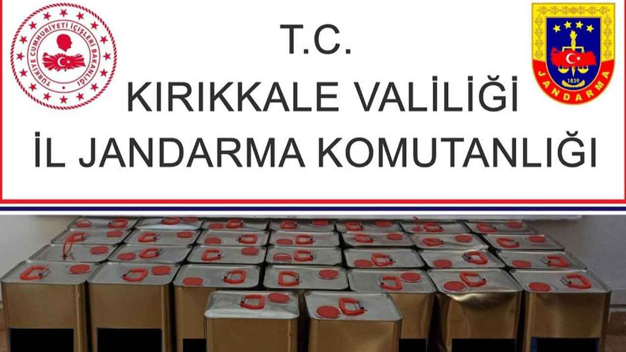 Kırıkkale'de kaçakçılık operasyonu: 170 litre kaçak etil alkol ele geçirildi