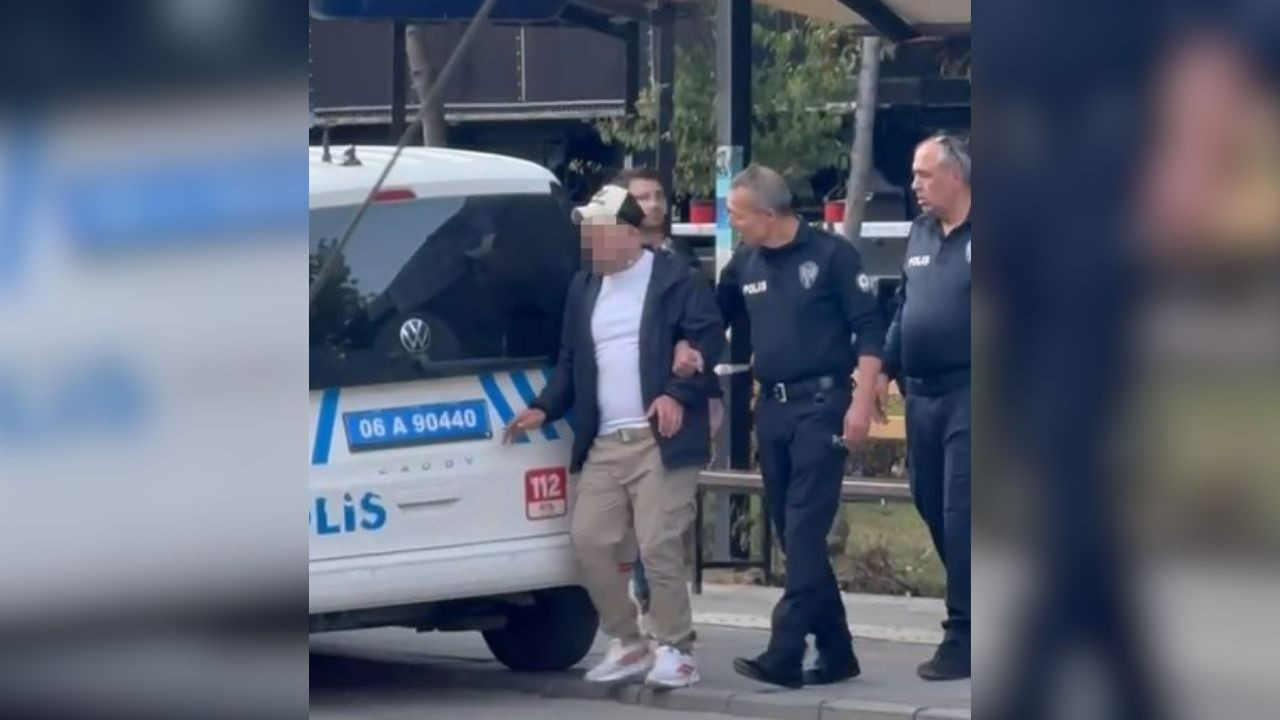 Sincan’da gergin anlar: Sarhoş şahıs kendini polis olarak tanıtıp çevreye saldırdı