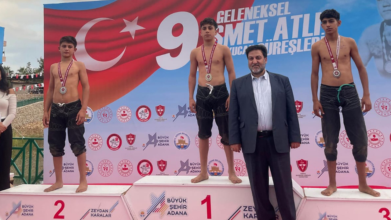 Kızılcahamamlı pehlivanlar Adana’dan madalyalarla döndü