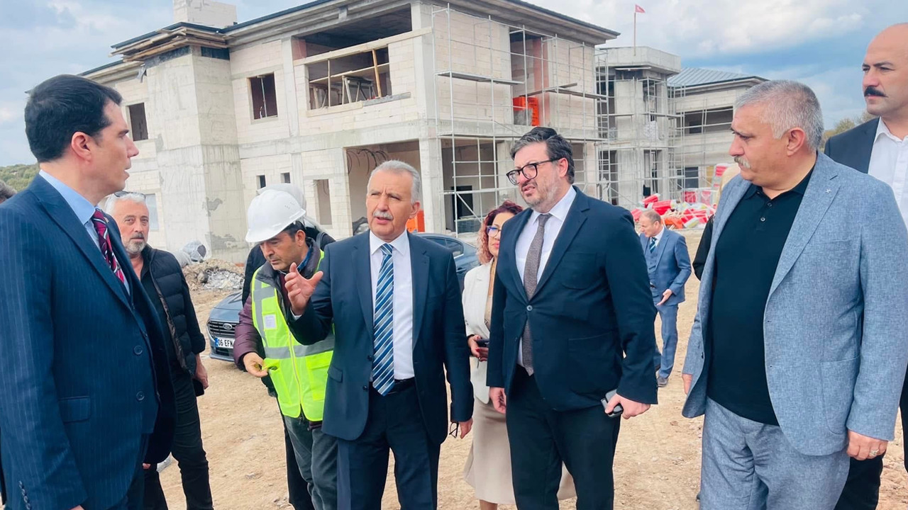 Çamlıdere Devlet Hastanesi inşaatında inceleme!