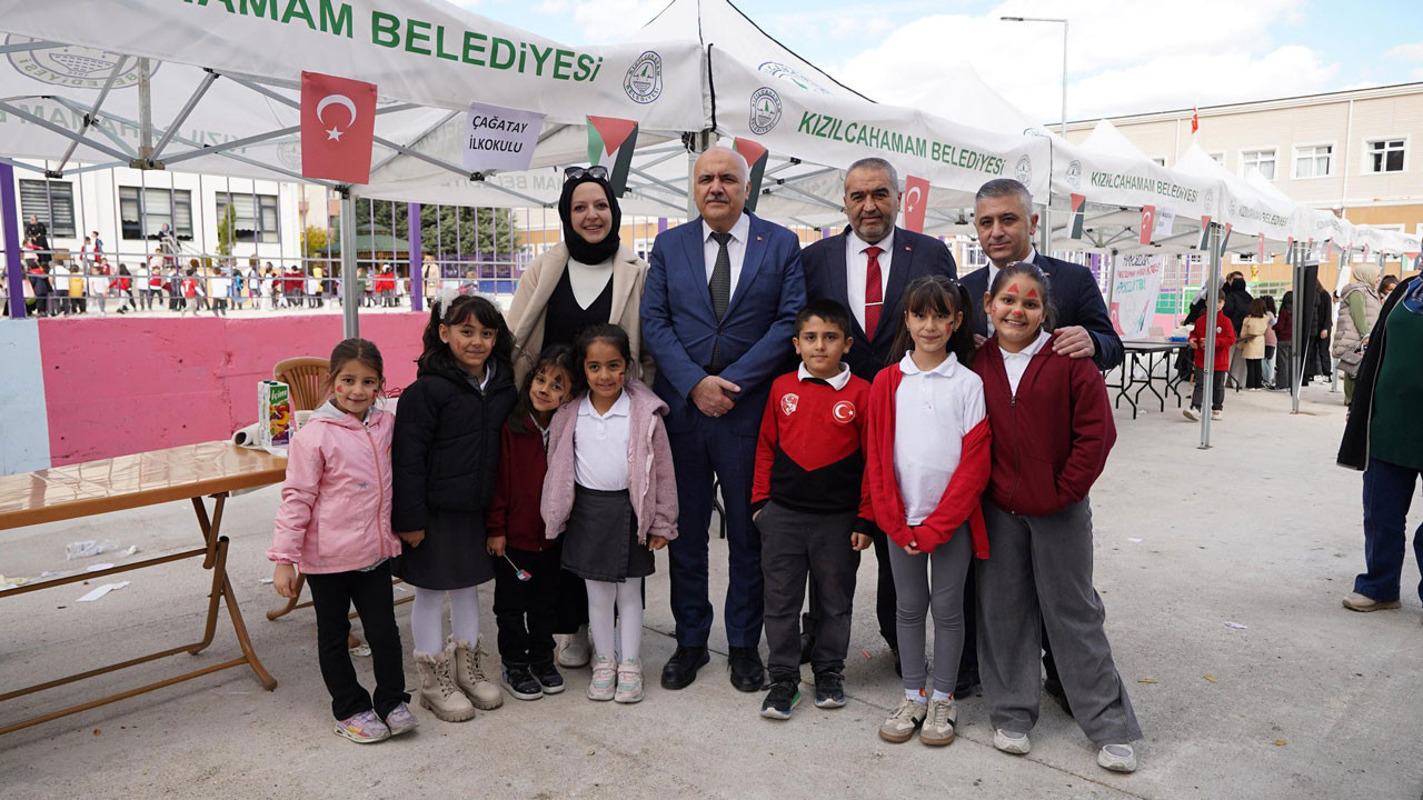Kızılcahamam'da Gazze'ye destek kermesi: Öğrenciler, öğretmenler ve veliler el ele verdi