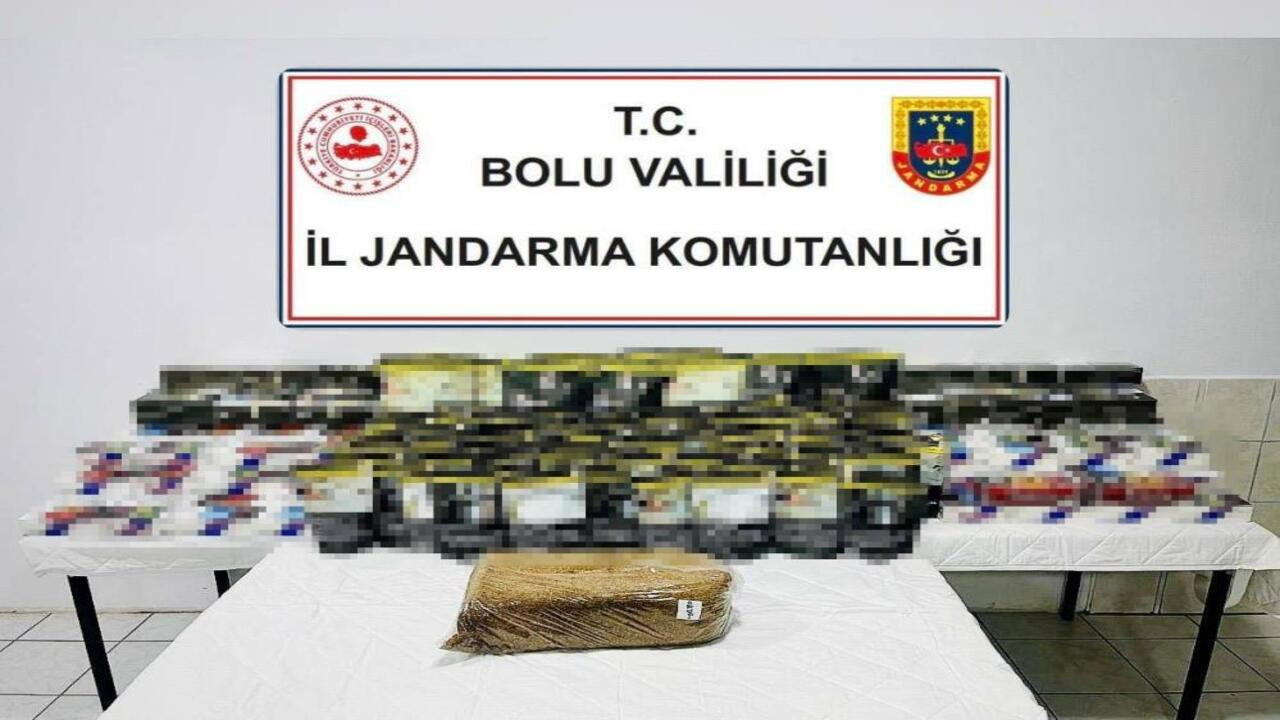 Bolu’da binlerce kaçak makarona el konuldu