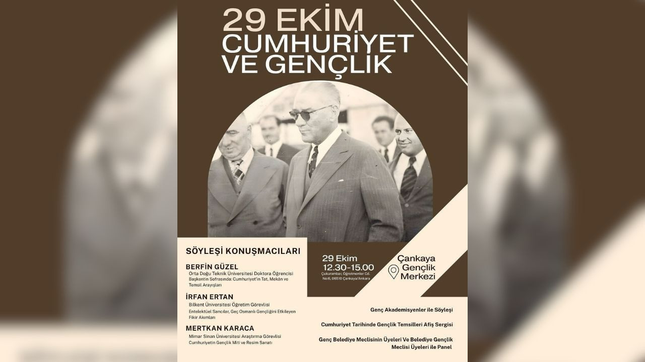ODTÜ, Bilkent ve Mimar Sinan'dan genç akademisyenler 29 Ekim'de Çankaya'da buluşuyor