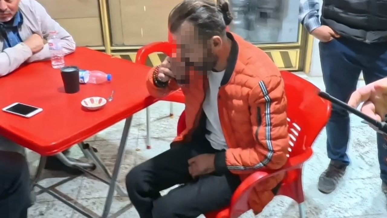 Trafik canavarı iş başında: Önce kaza yaptı sonra çayını yudumladı!