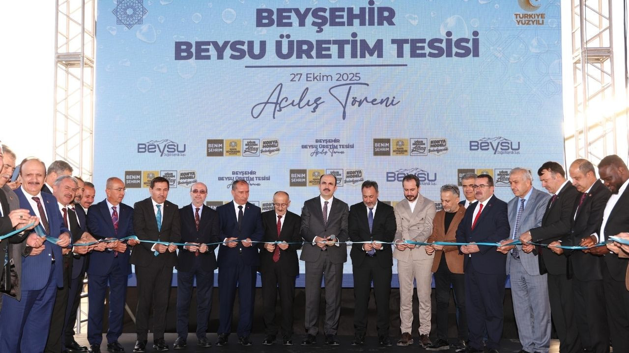 Konya'dan dev yatırım: Türkiye'nin sertifikalı ilk su tesisi beyşehir'de hizmette!