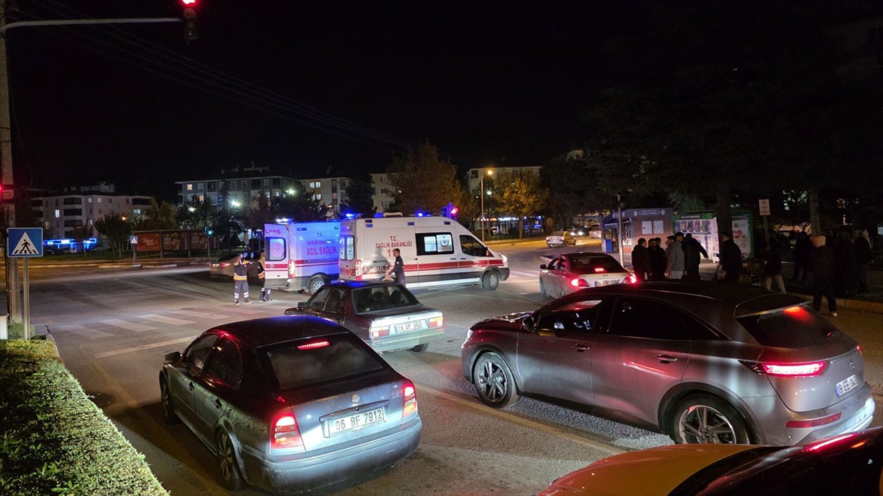 Çorum’da korkutan kaza! Motosiklet devrildi