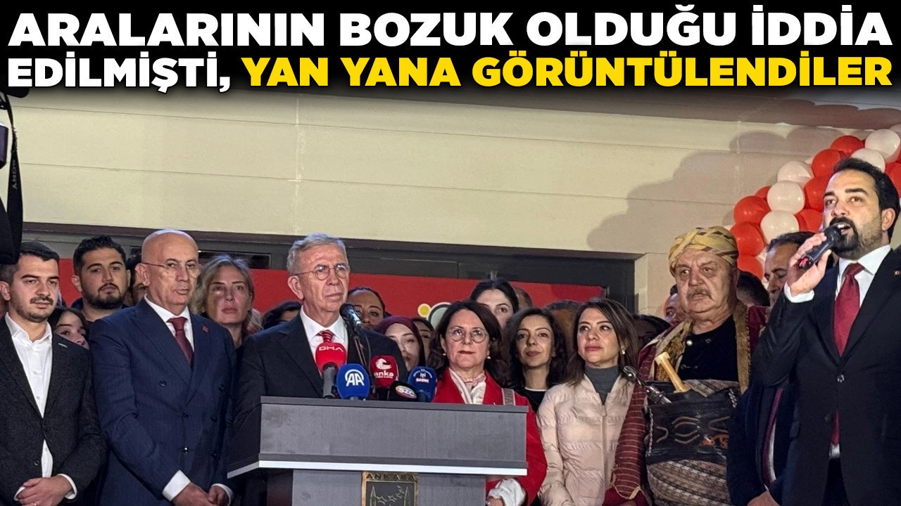 Aralarının bozuk olduğu iddia edilmişti, yan yana görüntülendiler! Ankara siyasetinin o iki ismi kim?