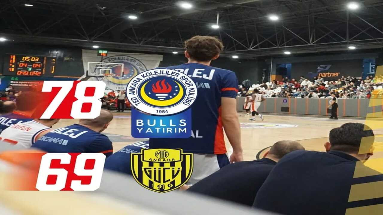 TED Ankara Kolejliler, derbide MKE Ankaragücü Basketbol’u devirdi!