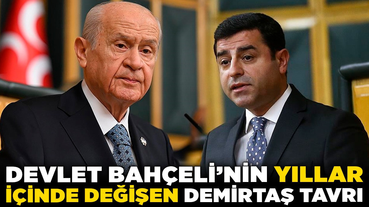 Devlet Bahçeli'nin yıllar içinde değişen 'Demirtaş' tavrı: Teröristti, şimdi hayırlara vesile!