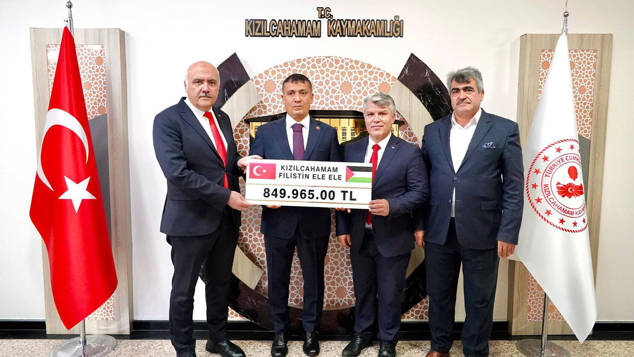 Kızılcahamam’dan Gazze’ye yardım eli: 850 bin lira toplandı