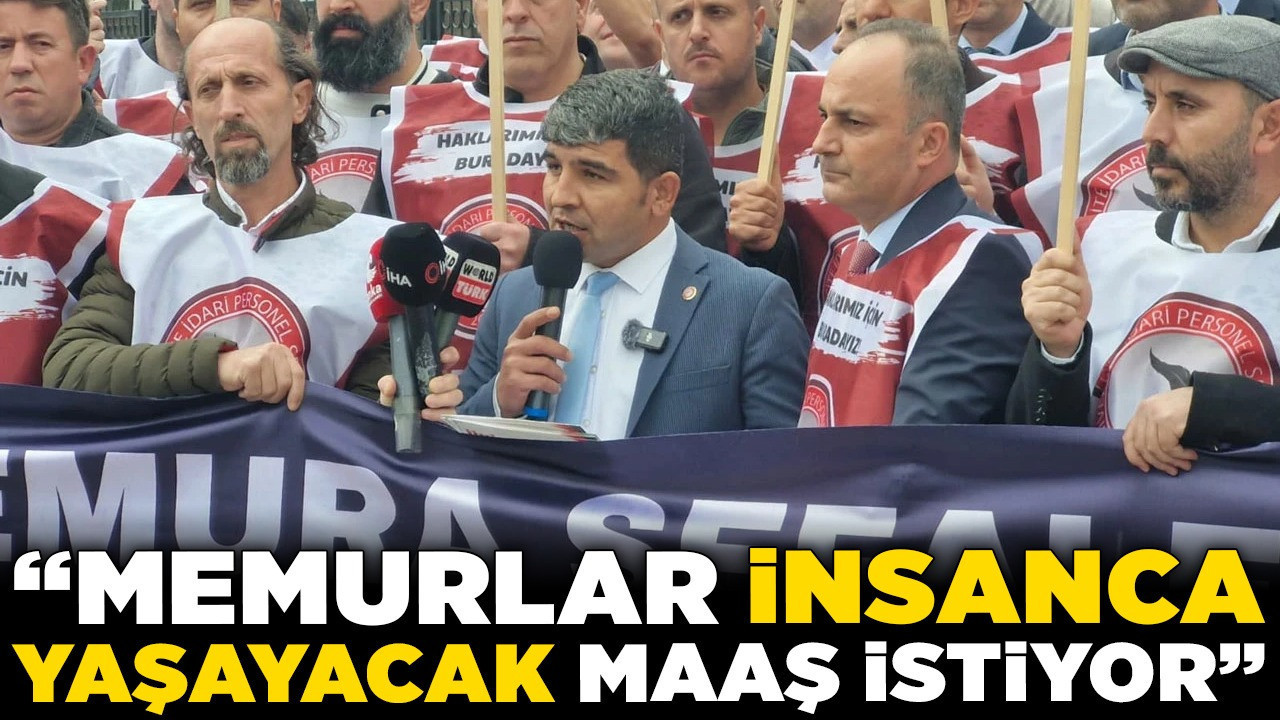ÜNİPERSEN Ankara'da ses yükseltti! “Memurlar insanca yaşayacak maaş istiyor”