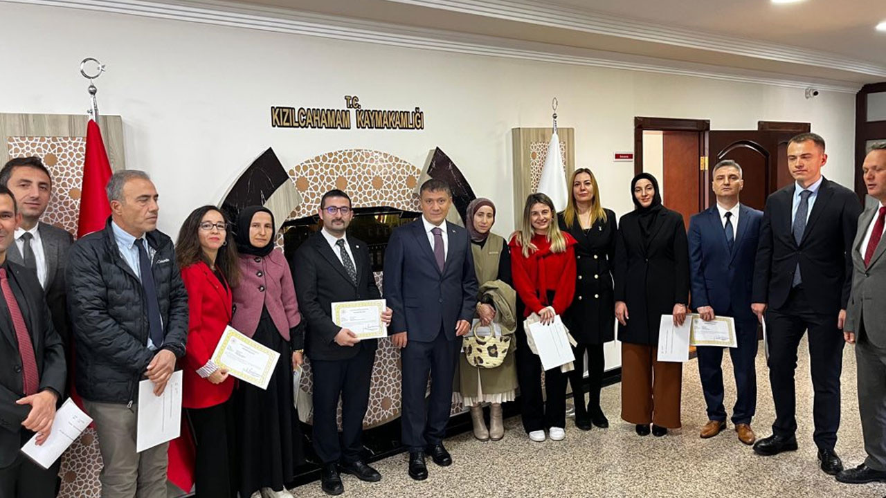 Kızılcahamam’da başarının mimarı öğretmenlere özel teşekkür