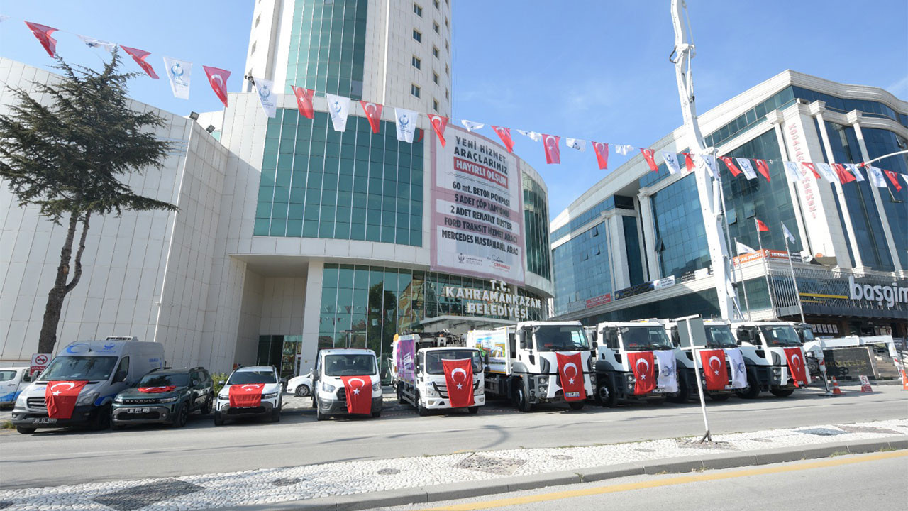 Kahramankazan Belediyesi araç filosunu güçlendirdi: “Beytülmal bilinciyle hizmete devam”