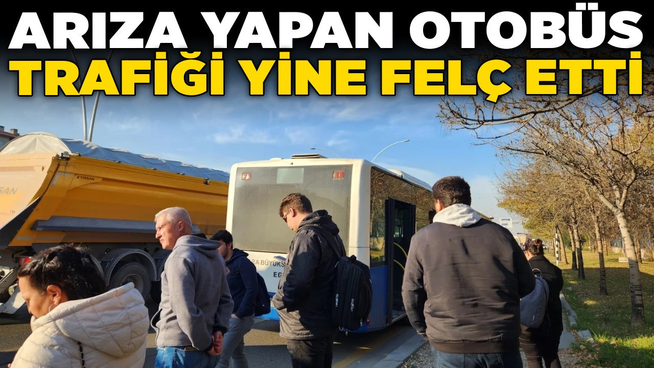 Ankara’da pazartesi yoğunluğuna EGO engeli! Arıza yapan otobüs trafiği yine felç etti