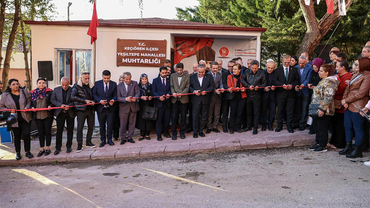 Keçiören’de halkın hizmetine yeni bir muhtarlık binası daha girdi