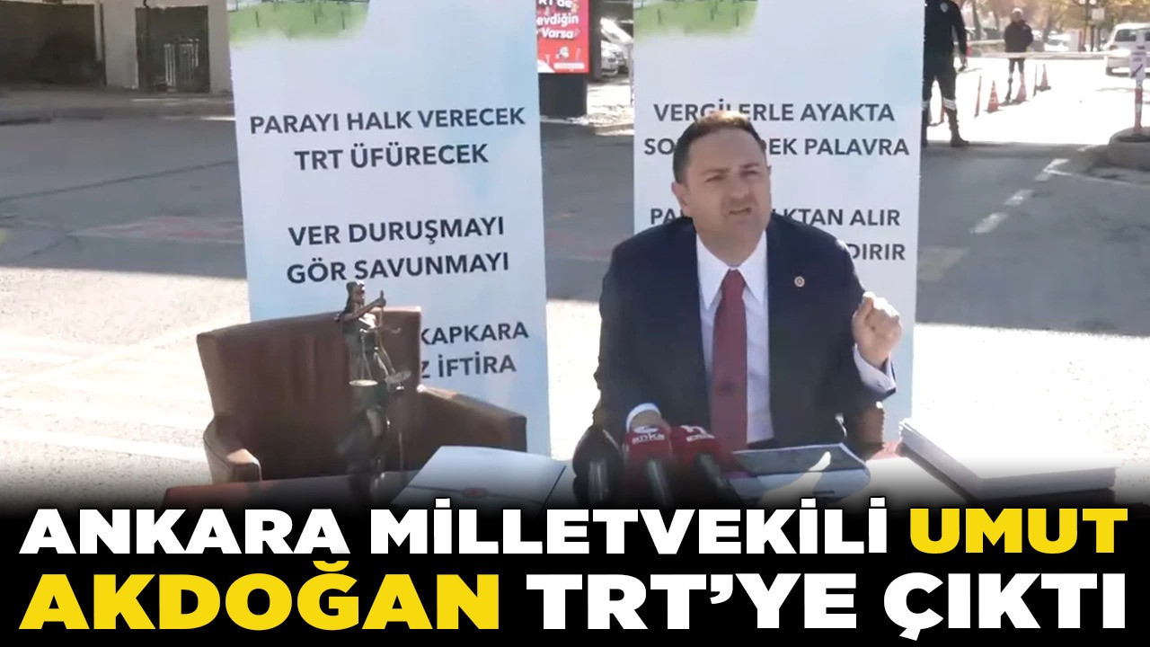 Ankara Milletvekili Umut Akdoğan, TRT'ye çıktı: "Fişi söküp takmaya geldim!"