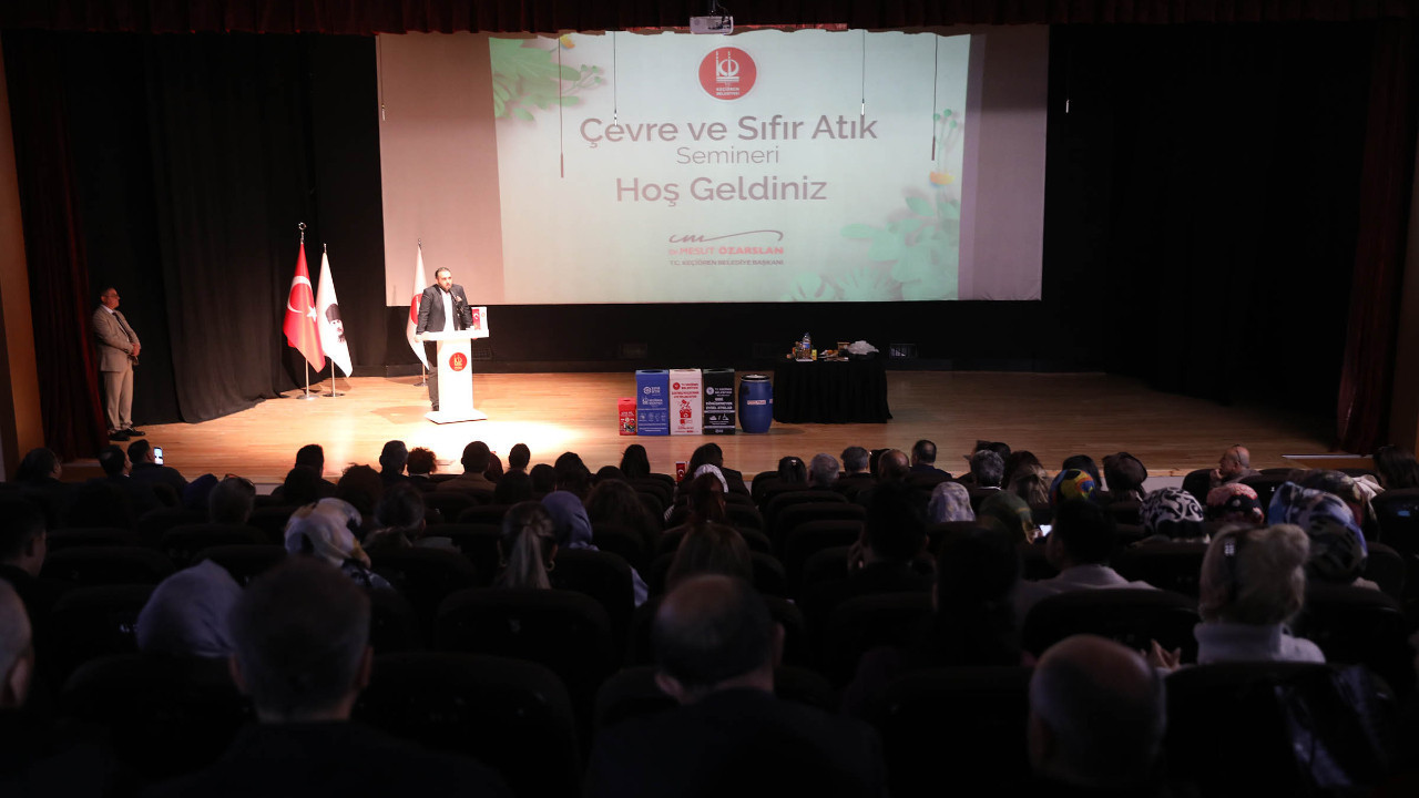 Bir ders de öğretmenlere! Keçiören Belediyesinden çevreye duyarlı nesiller için “Çevre ve Sıfır Atık" Semineri