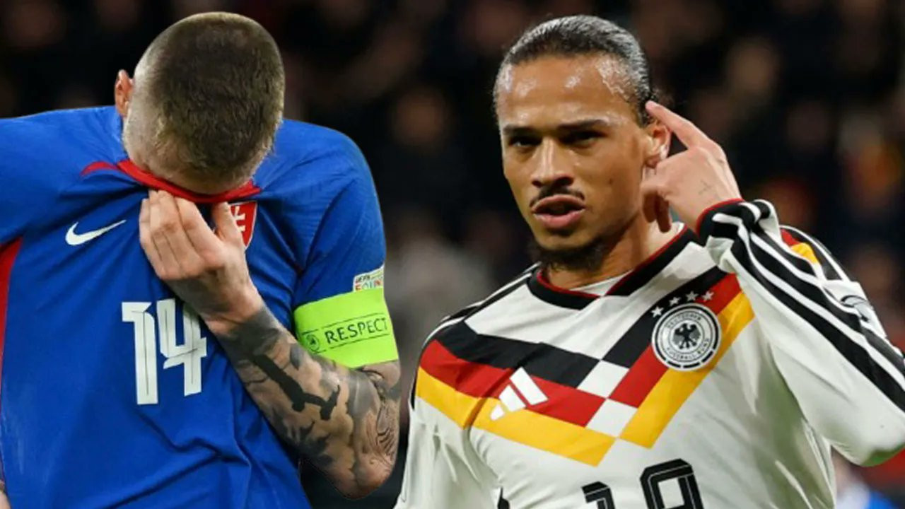 Sane’li Almanya, Skriniar’lı Slovakya filelerine yarım düzine gol bıraktı!