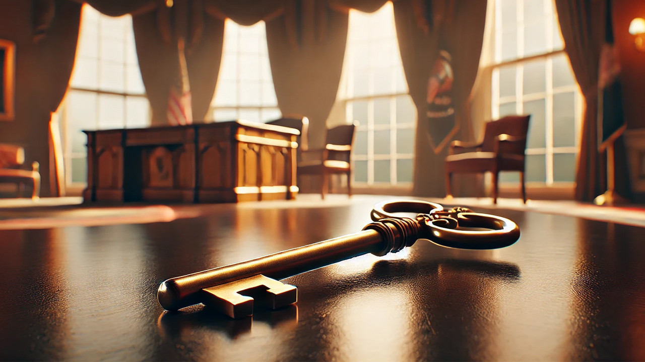 Trump, Erdoğan'la görüştüğü yerin anahtarını Ronaldo'ya teslim etti!