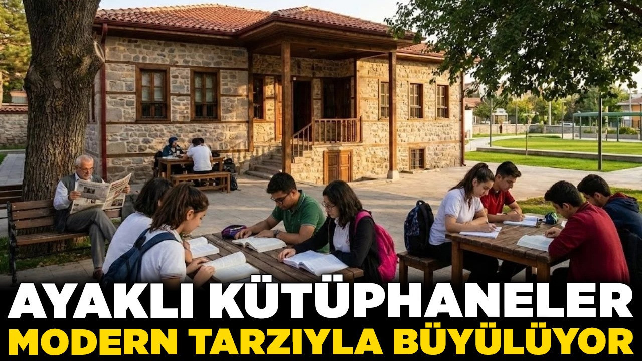 Çubuk’un kütüphane rehberi! Ayaklı kütüphaneler modern tarzıyla büyülüyor