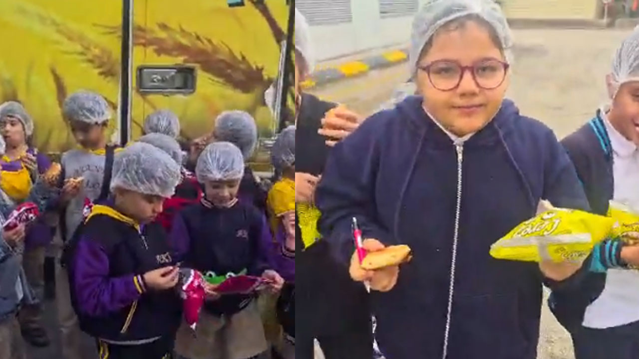 Ekmek yolculuğunu yerinde gördüler: Öğrenciler Halk Ekmek’te üretime tanık oldu