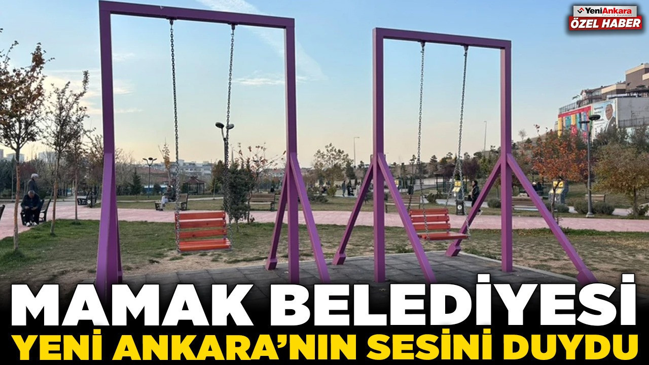 Mamak Belediyesi, Yeni Ankara'nın sesini duydu! Kartaltepe Parkı'nda çocuklar şimdi daha güvende