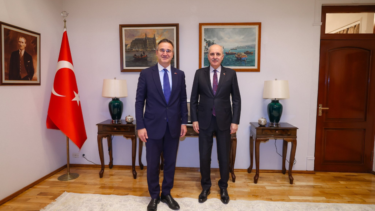 TBMM Başkanı Kurtulmuş, Türkiye'nin Duşanbe Büyükelçisi Umut Acar ile görüştü
