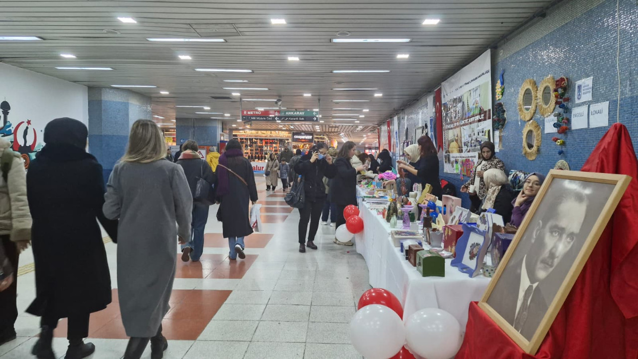 ABB desteğiyle sanatta sınır yok! Engelli bireylerin eserleri başkentte göz kamaştırdı