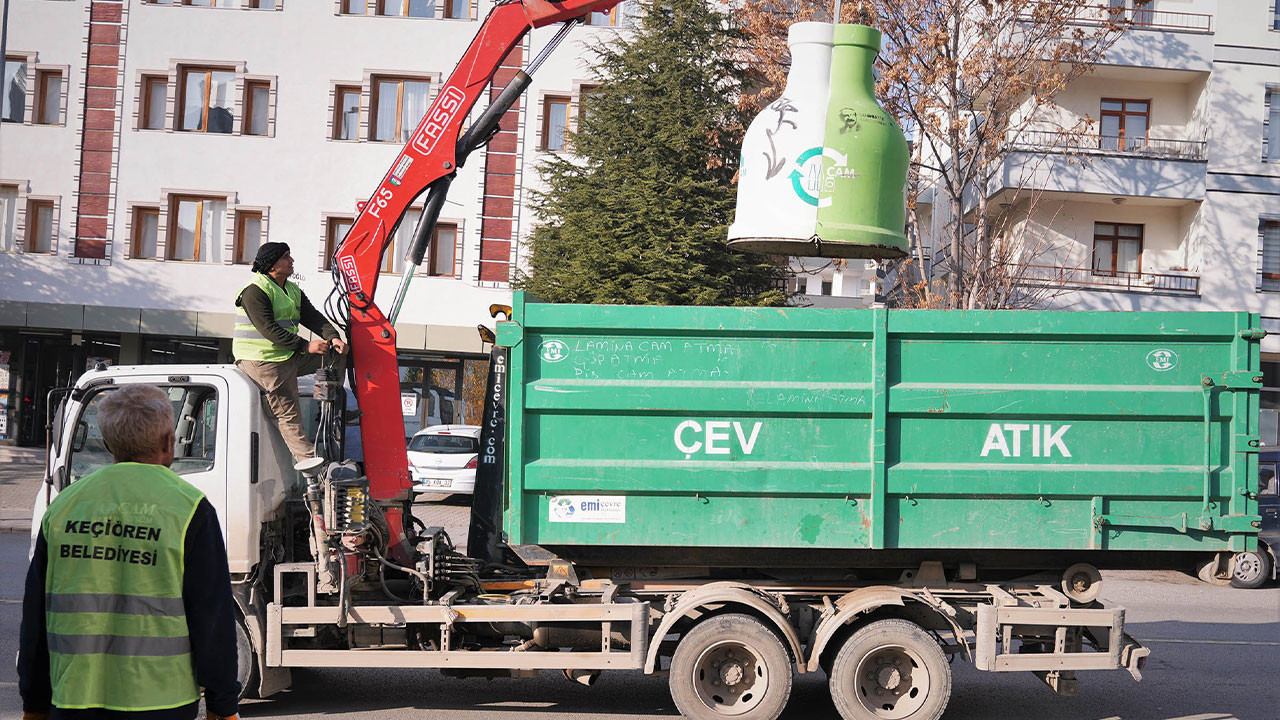 Keçiören’de sıfır atık seferberliği: 6 farklı atık türü geri dönüşüme kazandırılıyor