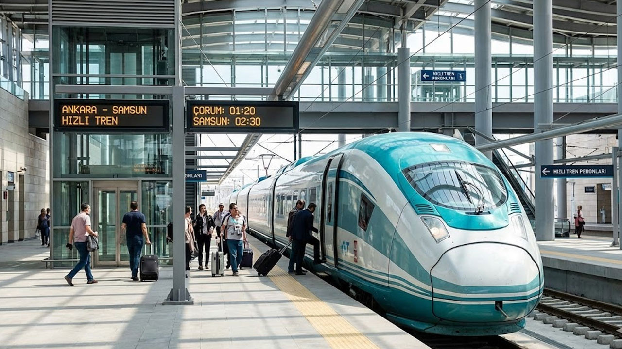 Başkent’in Karadeniz’e açılan kapısı hızlanıyor! Ankara-Samsun arası 2,5 saate iniyor
