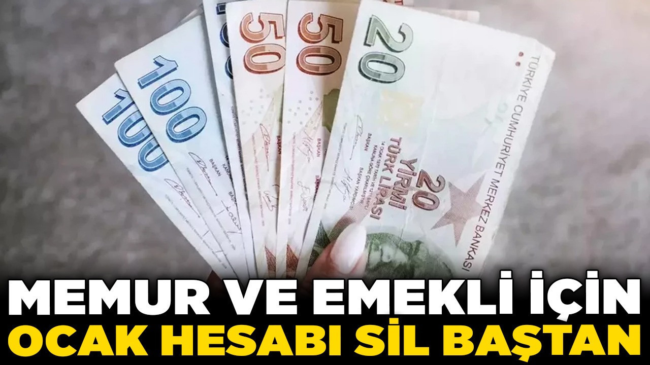 Memur ve emekli için ocak hesabı sil baştan! 5 aylık fark kesinleşti... İşte en düşük zam oranı!