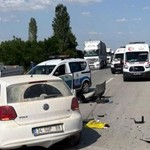 Afyonkarahisar’da kavşakta feci kaza: 1 ölü