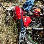 Kırıkkale-Kırşehir kara yolunda kaza! Motosiklet şarampole devrildi: 1 yaralı