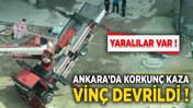 Ankara’da tartışmalı TOGO Kulelerinde korkunç kaza: Vinç devrildi, 3 yaralı