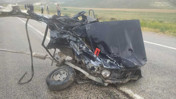 Ankara'da Polatlı-Konya Yolunda feci kaza: Otomobil ikiye bölündü, 1 kişi hayatını kaybetti