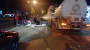 Çorum'da bir otomobilin akaryakıt tankeriyle çarpışması sonucu 1 kişi öldü