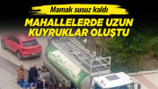 Mamak susuz kaldı: Mahallelerde uzun kuyruklar oluştu!