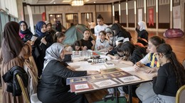 Beştepe'de çocuklara özel etkinlikler: Masal, tezhip ve müzikal eğlencesi
