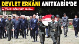 Devlet erkanı 23 Nisan’da Anıtkabir’i ziyaret etti